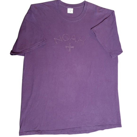 Noah NYC | Eggplant | Big Logo | Cross Tee | XL - Picture 2 of 8